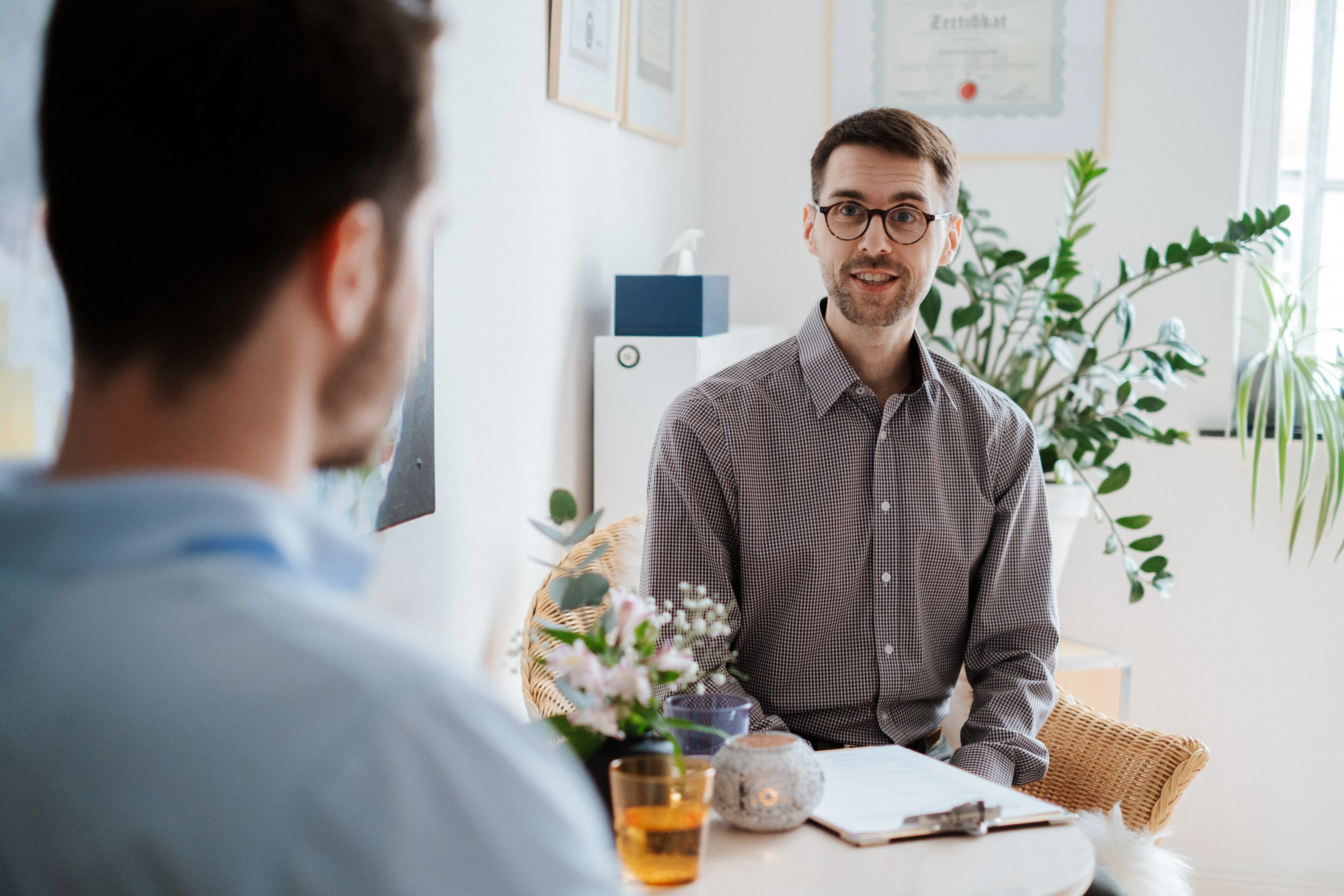 Gespräch für die Hypnosetherapie